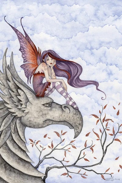 Sculptures & Statues: Gryphons Perch by Amy Brown