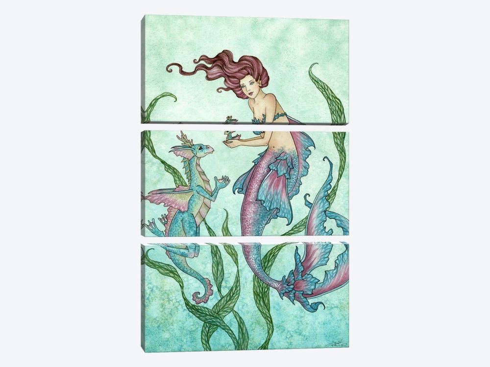 Gift From The Sea by Amy Brown 3-piece Canvas Artwork