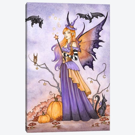 Halloween Magick Canvas Print #AYB123} by Amy Brown Canvas Print