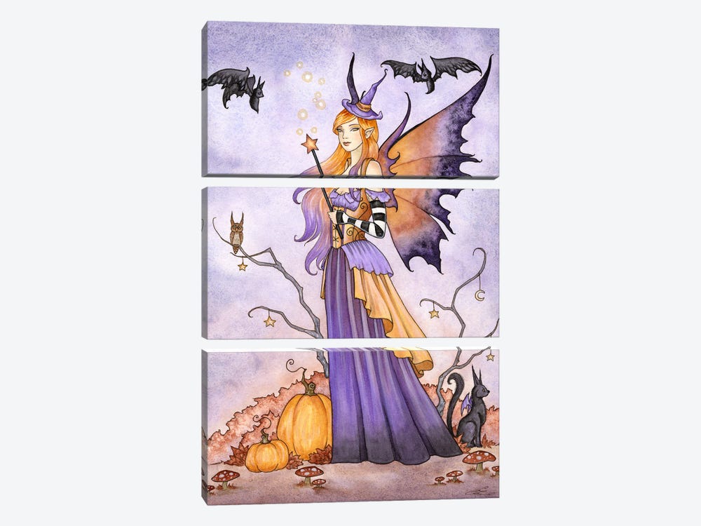 Halloween Magick by Amy Brown 3-piece Canvas Wall Art