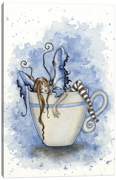 I Need Coffee Canvas Art Print - Friendly Mythical Creatures