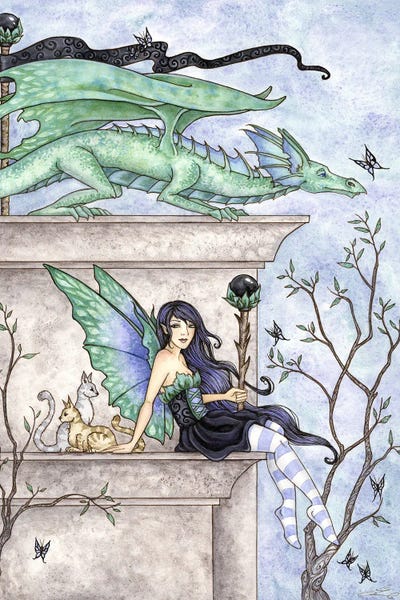 Goth Art: Wind Watchers by Amy Brown