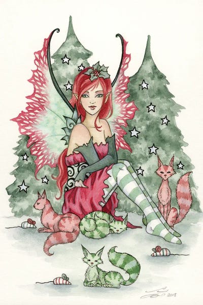 Fairies: Christmas Cats by Amy Brown