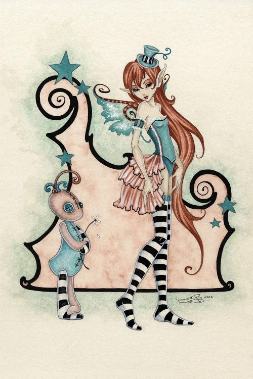 Delilah And Jasper by Amy Brown wall art