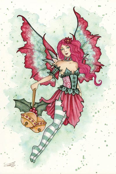 Naughty Or Nice: Jingle Fairy by Amy Brown