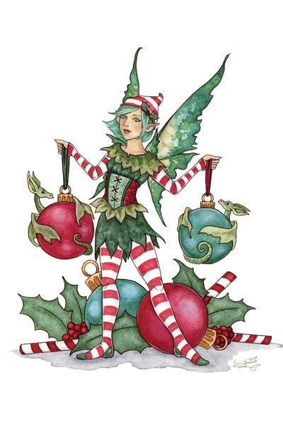 Naughty Or Nice: Tree Trimmers II by Amy Brown