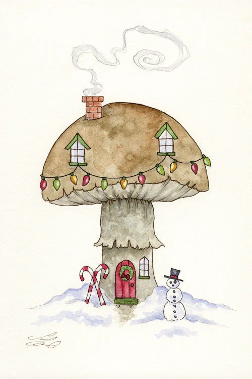 Winter Mushroom House