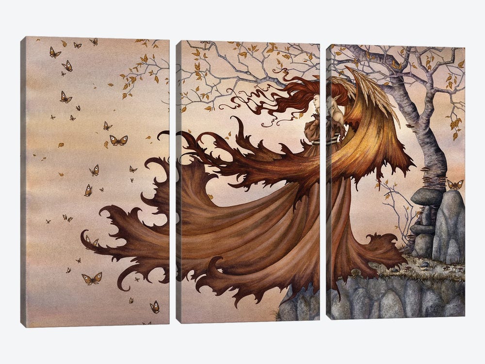Passage To Autumn by Amy Brown 3-piece Canvas Art