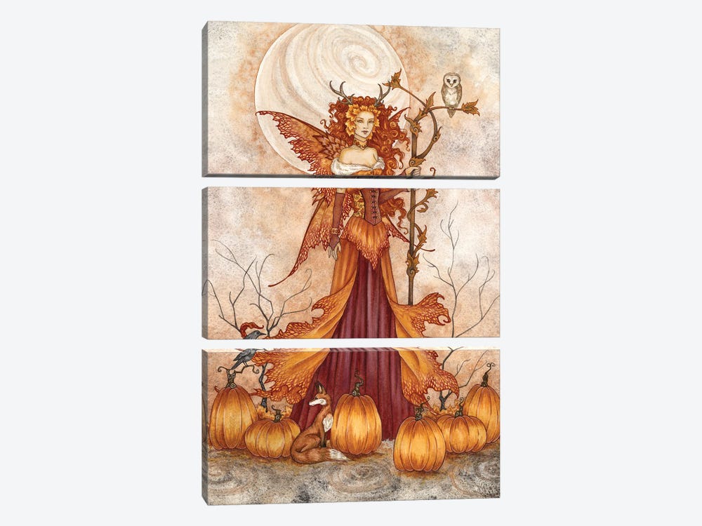 Pumpkin Queen by Amy Brown 3-piece Canvas Wall Art