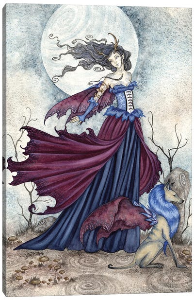 The Moon Is Calling Canvas Art Print - Amy Brown
