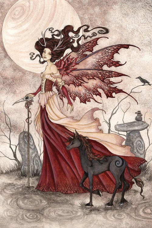 The Red Queen by Amy Brown wall art