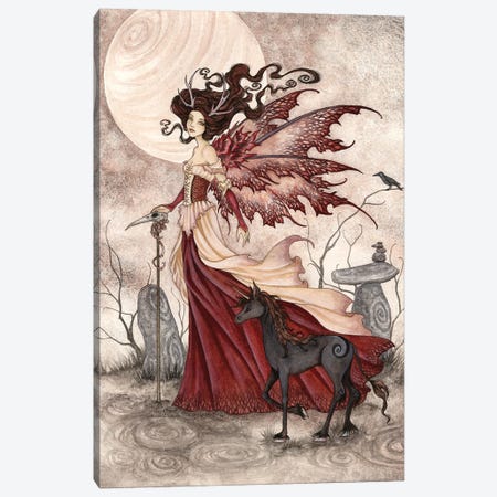 The Red Queen Canvas Print #AYB25} by Amy Brown Canvas Art Print