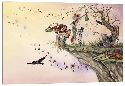 Where The Wind Takes You Canvas Art Print - Fairytale Scenes