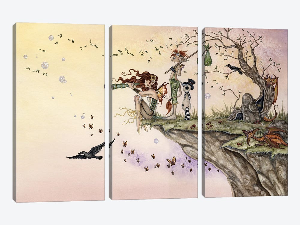 Where The Wind Takes You by Amy Brown 3-piece Canvas Artwork