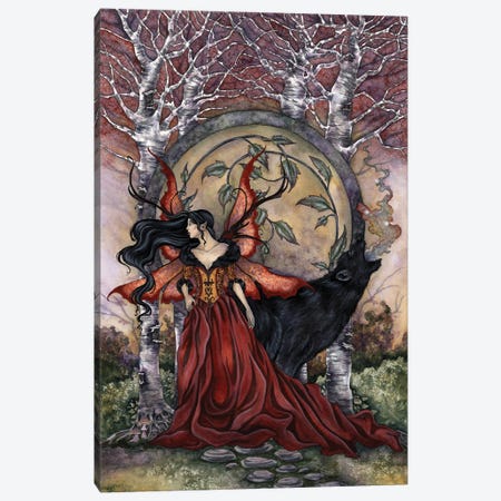 Beauty And The Beast Canvas Print #AYB29} by Amy Brown Canvas Artwork