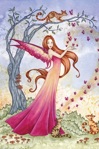 Orange Cats: Butterfly Magick by Amy Brown