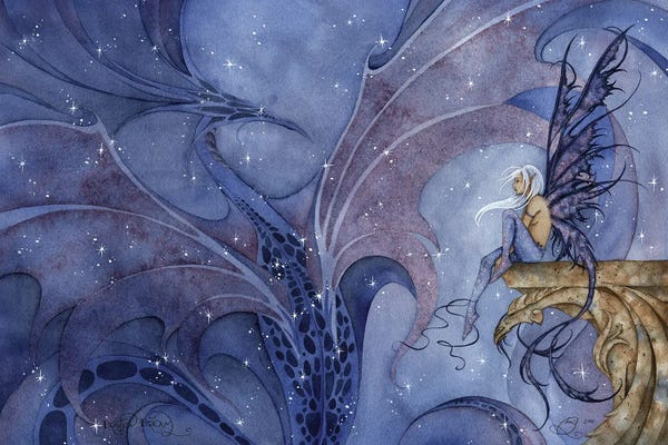 Kids Astronomy & Space Art: Dragon Dream by Amy Brown