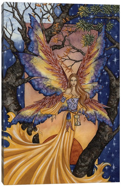 Tempus Fugit Canvas Art Print - Fairy Art