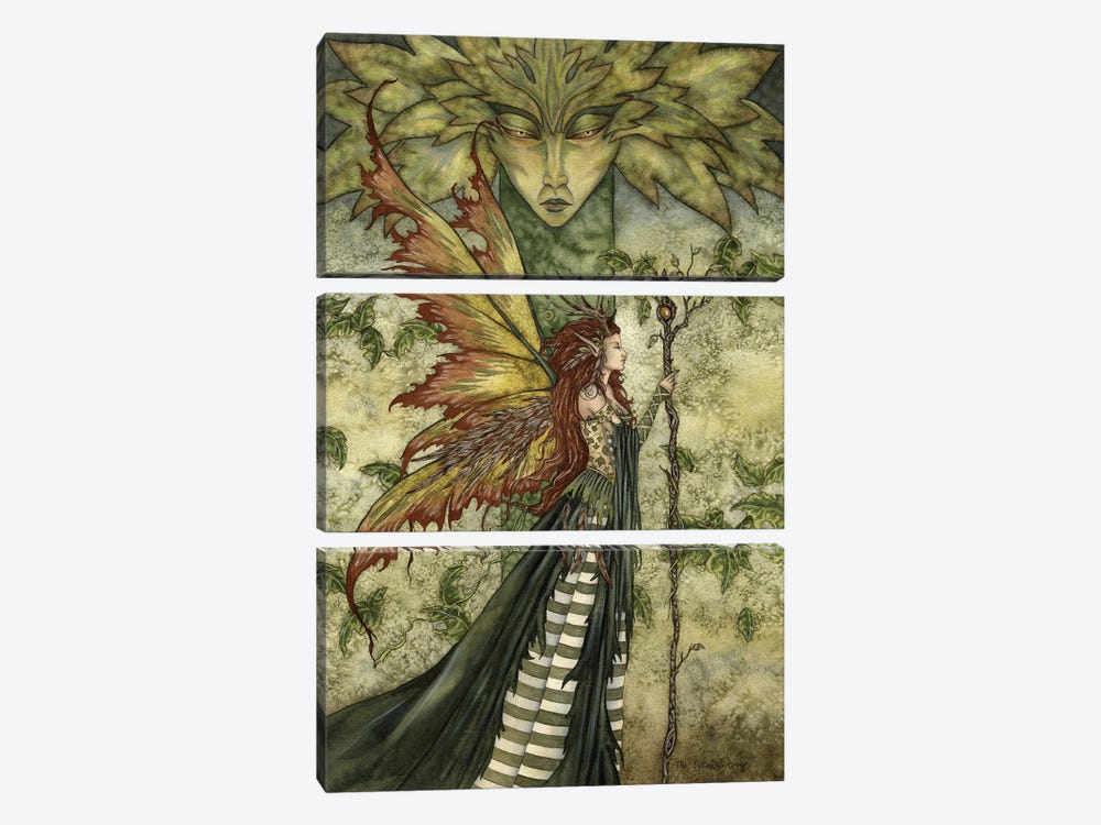 The Greenwoman by Amy Brown 3-piece Canvas Art Print