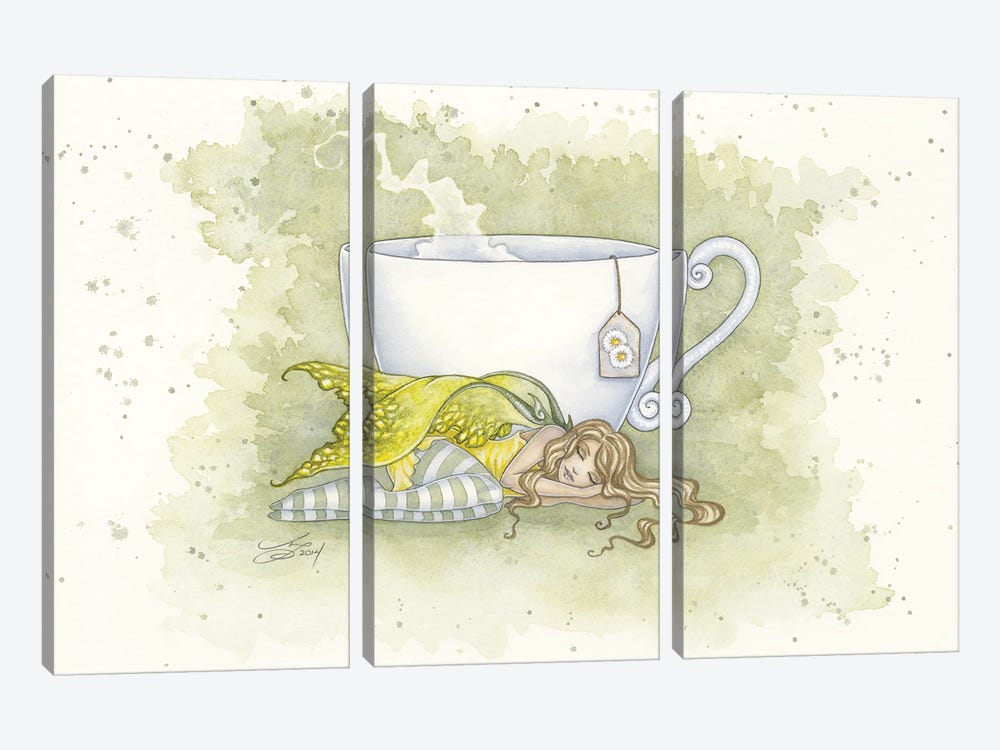 Chamomile Tea Faery by Amy Brown 3-piece Canvas Art