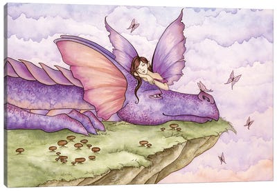 Daydreams Canvas Art Print - The Secret Lives of Fairies
