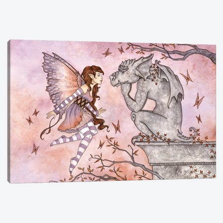 Stone Guardian Canvas Print #AYB58} by Amy Brown Canvas Art Print