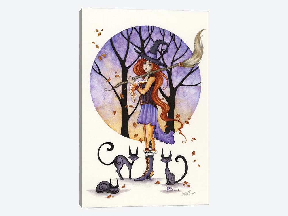 Autumn Witch by Amy Brown 1-piece Canvas Artwork