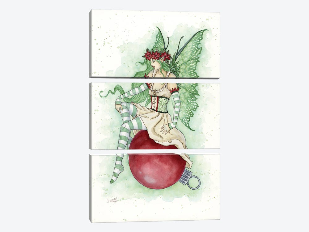 Christmas Fae I by Amy Brown 3-piece Canvas Art