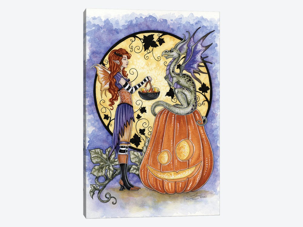 Dragon Love Candycorn by Amy Brown 1-piece Art Print