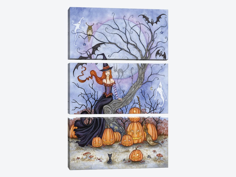 Halloween Tree by Amy Brown 3-piece Art Print