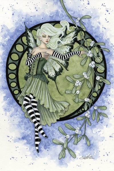 Mistletoe by Amy Brown multi panel art