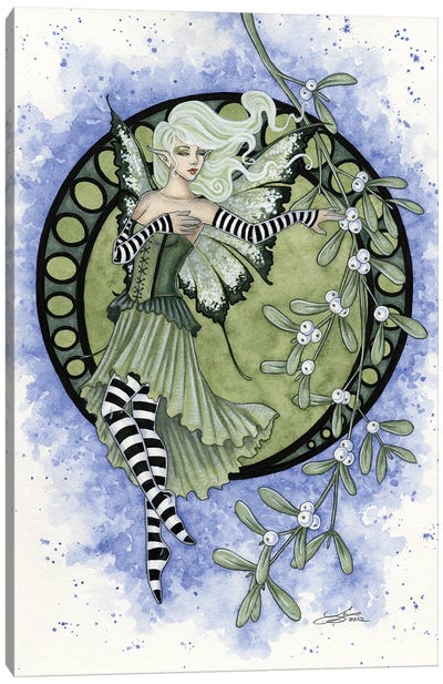 Mistletoe Canvas Art Print - Amy Brown
