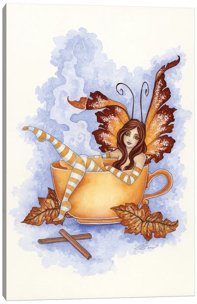 Autumn Comfort Canvas Art Print - Fairy Art