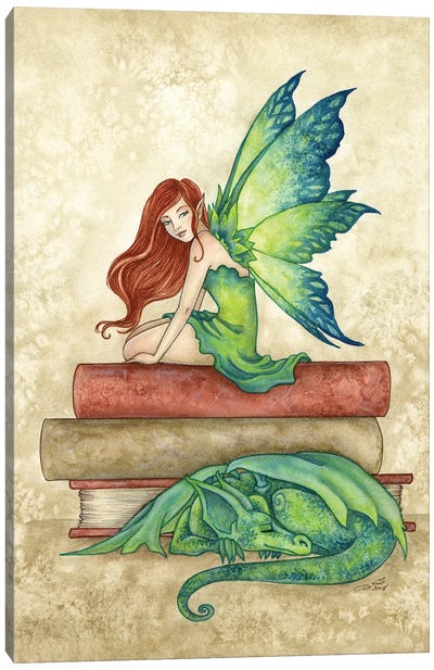 Bed Time Stories Canvas Art Print - Amy Brown