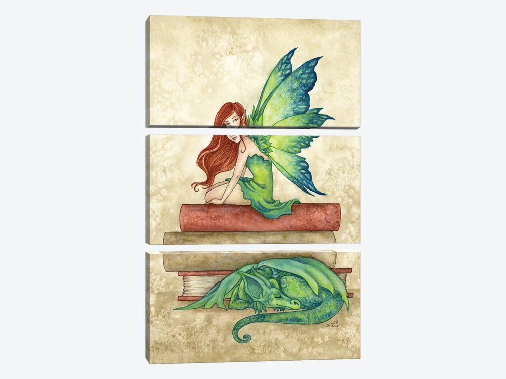 Bed Time Stories by Amy Brown 3-piece Canvas Artwork