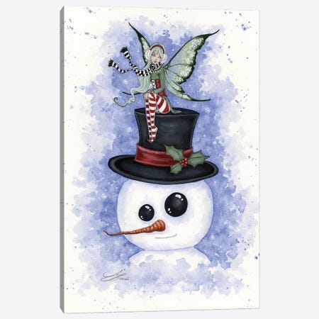 Frosty Friends Canvas Print #AYB8} by Amy Brown Canvas Print