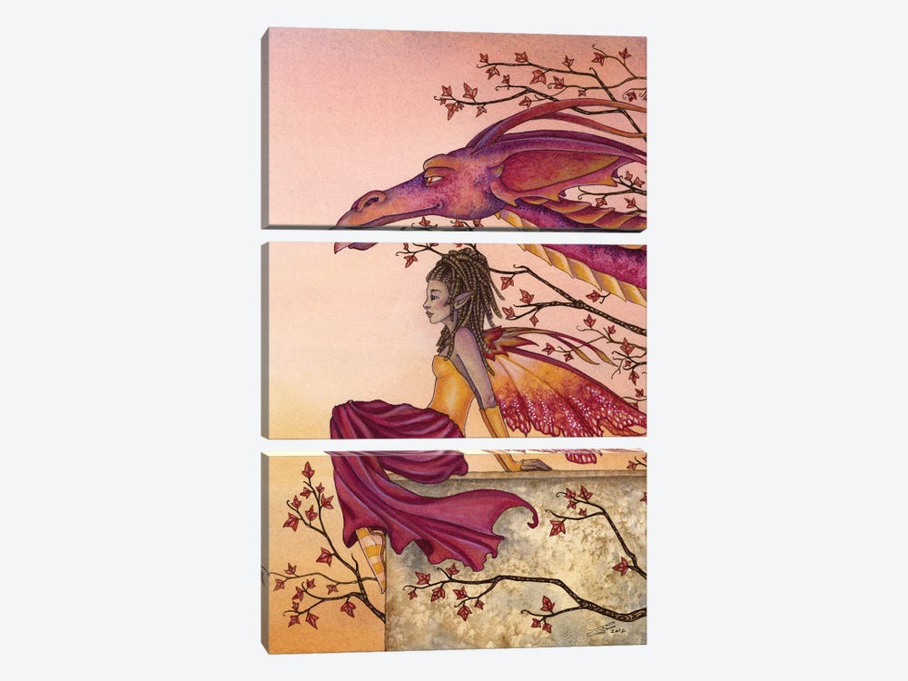 Greeting The Dawn by Amy Brown 3-piece Canvas Artwork