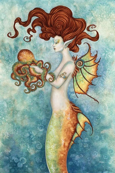 Mermaids: Mermaid And Octopus by Amy Brown