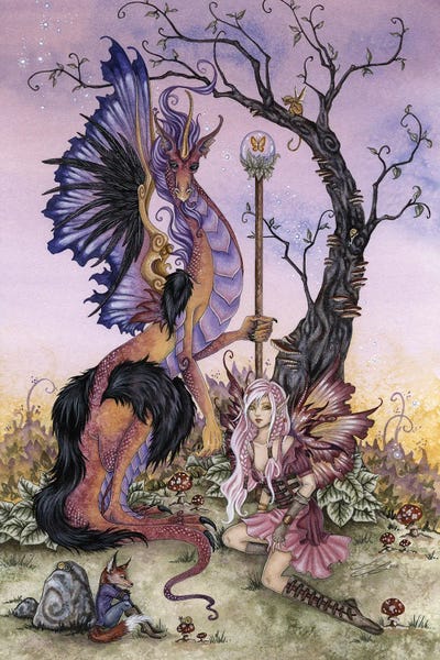 Kids Inspirational Art: Gathering At Dawn by Amy Brown