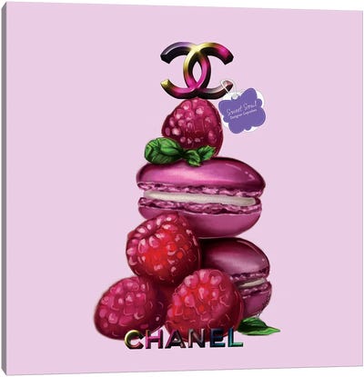 Sweet Soul Cupcakes Chanel Canvas Art Print - Macarons