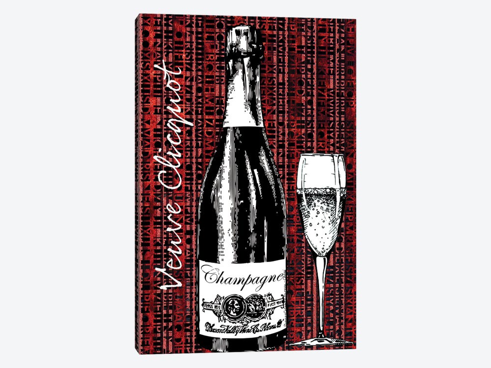 Veuve Clicquot - Canvas Print Wall Art by Art by Choni ( Food & Drink > Drinks > Champagne art) - 12x8 in