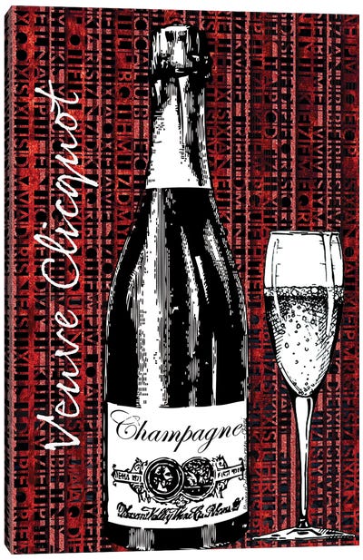 Veuve Clicquot Canvas Art Print - Champagne Art