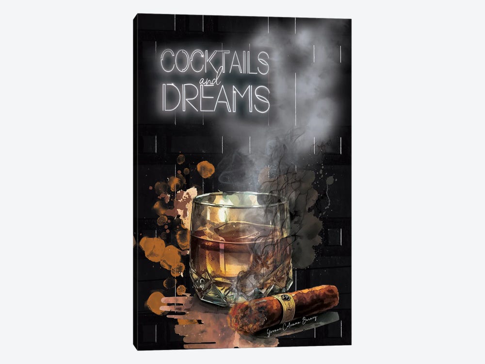 Cocktails And Dreams by Art By Choni 1-piece Art Print