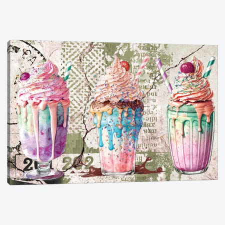 Shakes Gone Wild Canvas Print #AYC128} by Art By Choni Canvas Wall Art