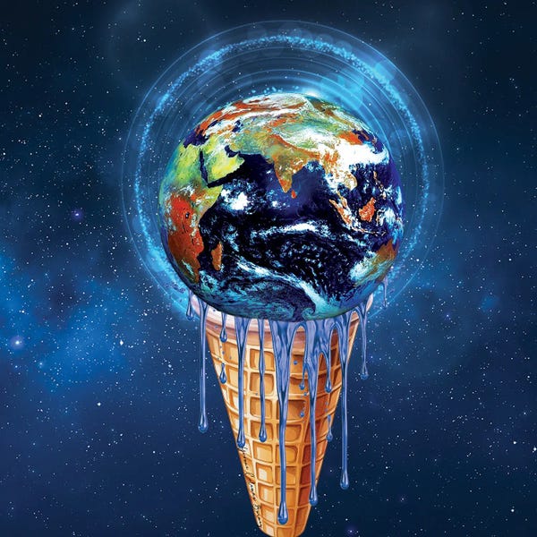 Astronomy & Space: Electrifying Earth Cone by Art By Choni