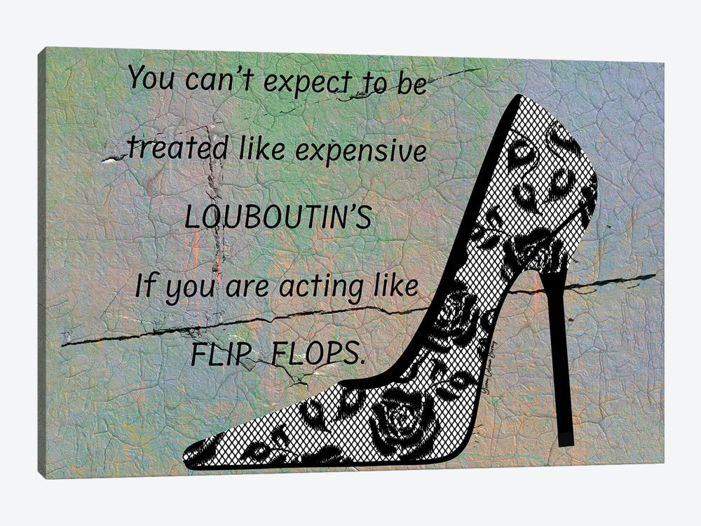 Acting Like Flip-Flops by Art By Choni 1-piece Canvas Art