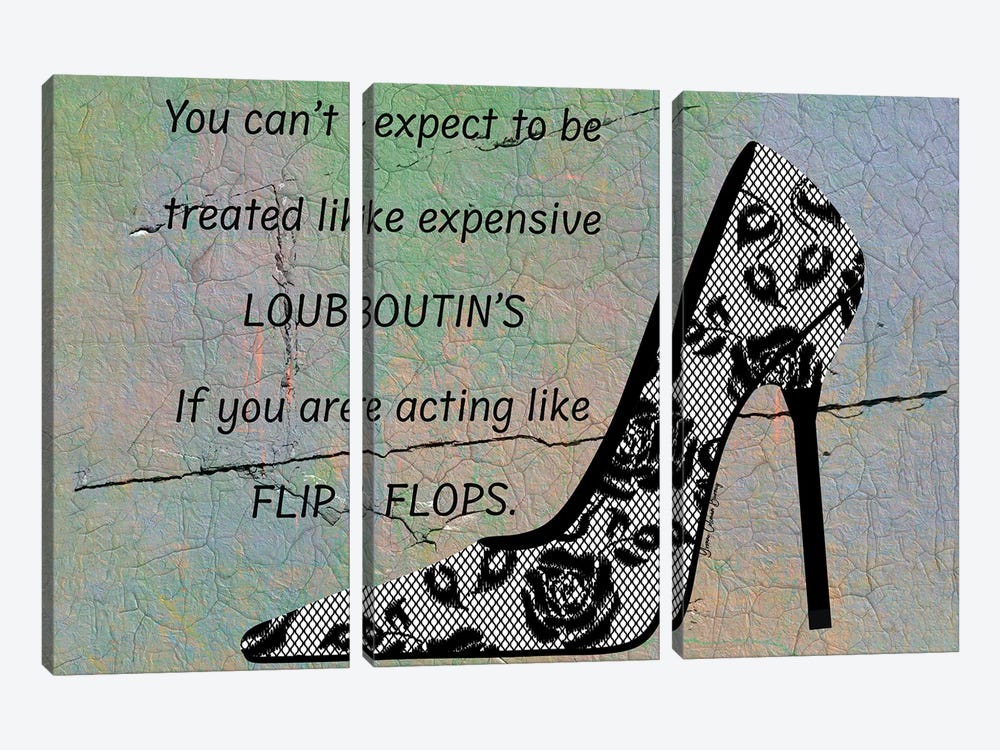 Acting Like Flip-Flops by Art By Choni 3-piece Canvas Art