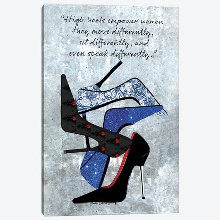 Heels Empower Canvas Print #AYC22} by Art By Choni Canvas Art Print