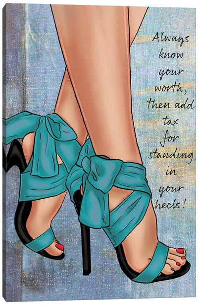 Know Your Worth Canvas Art Print - Legs