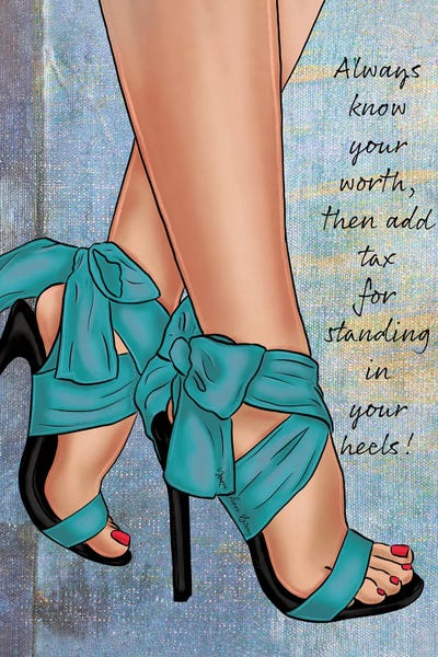 Shoes: Know Your Worth by Art By Choni